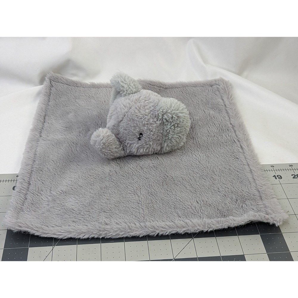 Parents Choice Gray Elephant Lovey Security Blanket Satin Polka Dots Stuffed
